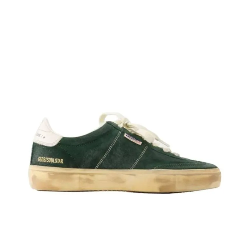 Golden Goose Soul Star Low Top Skateboard Shoes Women's Green-1