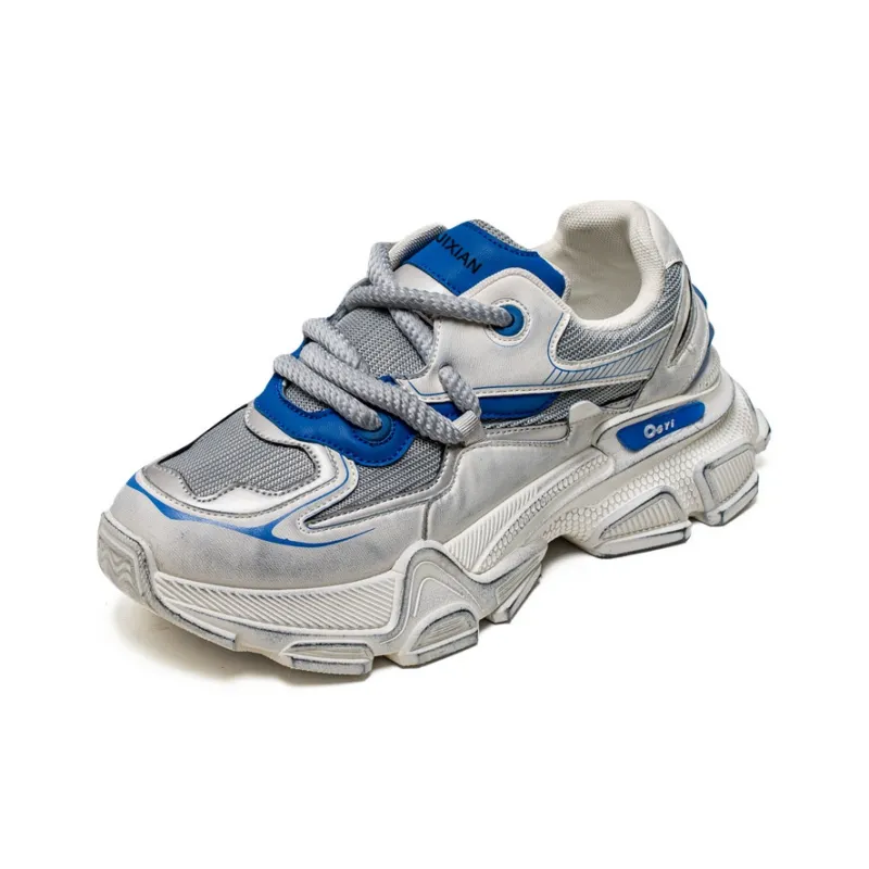 JX Anti-Slip Wear-Resistant Low-Top Chunky Sneakers Men's-6