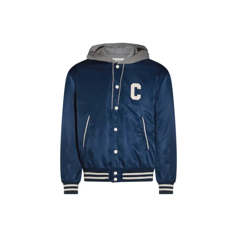 CELINE Oversized Hooded Teddy Jacket In Nylon-8