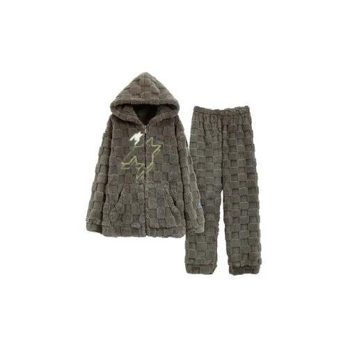 The Story Of The Flower Season Pajama Set Men's Umber