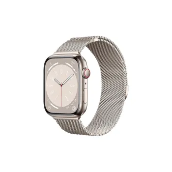 Senior's House Watch Bands Compatible With Apple Watch Strap Metal Beige Blue Magnetic Unisex