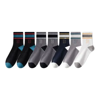 Lan Miao Mid Calf Socks Men's 7 Pack