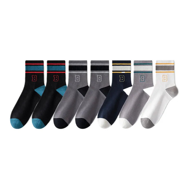 Lan Miao Mid Calf Socks Men's 7 Pack-0