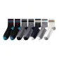 2 Black+2 Dark Gray+1 Navy Blue+1 Medium Gray+1 White