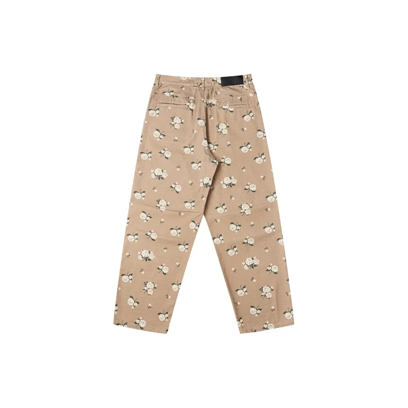 EMPTY REFERENCE Casual Pants Unisex Coffee-1