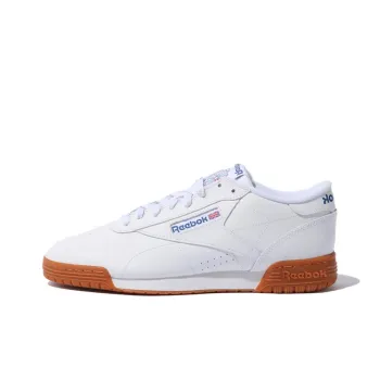 Reebok Exofit Anti Slip Wear Resistant Low Top Skateboard Shoes Unisex White