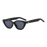 Bright Black Frame with Gray Lens