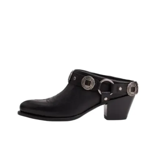 Polo Ralph Lauren Closed Toe Slippers 7cm Women's Black