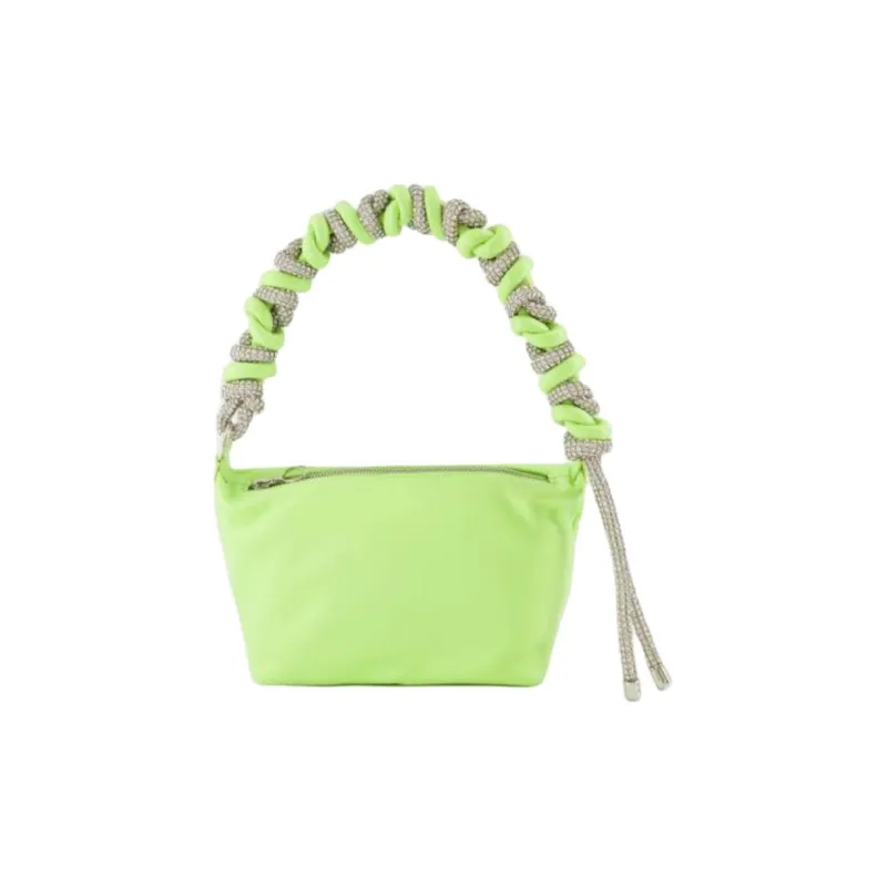 KARA Lambskin Handbag Shoulder Bag Women's Lime Green-2
