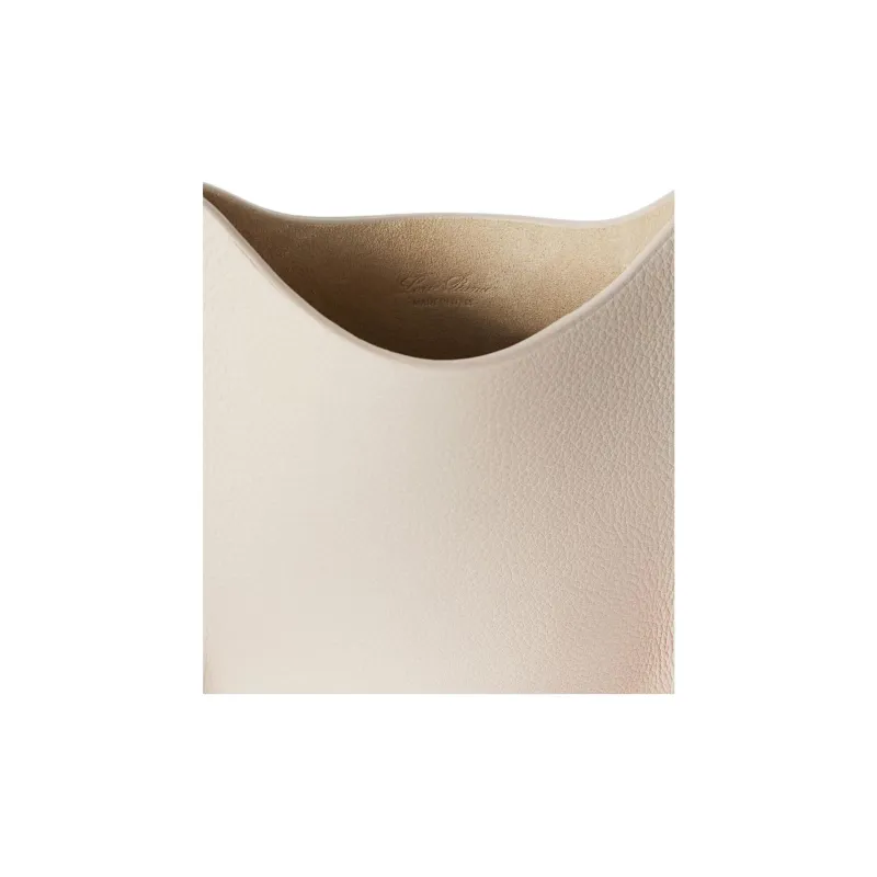 Loro Piana Hammered Texture Calfskin One Shoulder Crossbody Cell Phone Pouch Women's Light Lime & Sun Gold-3