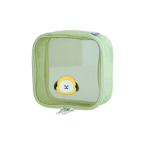 LINE FRIENDS BT21 Makeup Bags Green