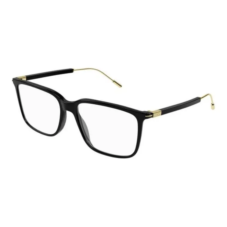 GUCCI Acetate Metal Square Eyeglass Frames Men's Black-0