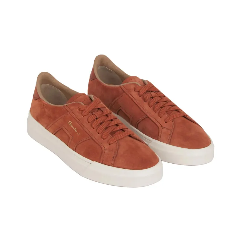 Santoni Logo print Trainers-2