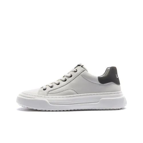 QIAONAI Skateboard Shoes Men Low-Top White