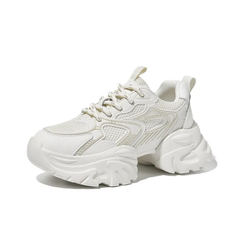 AOKANG Anti-Slip Wear-Resistant Breathable Height Increasing Low-Top Chunky Sneakers Women's-11