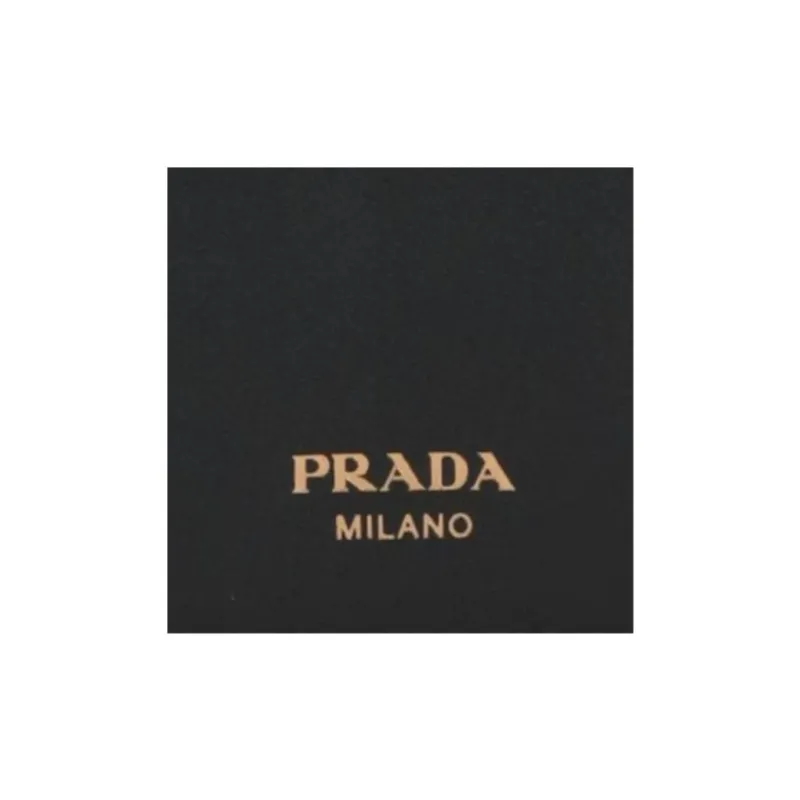PRADA Calfskin Wallet Women's Black-3