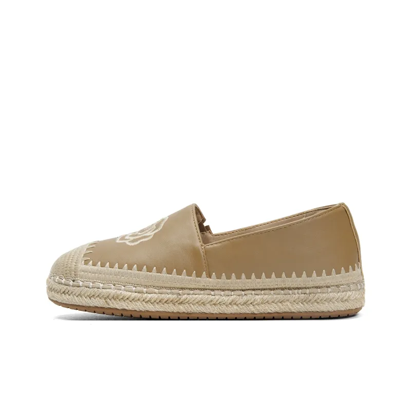 PT'SON Espadrilles Women's Beige, Apricot-4