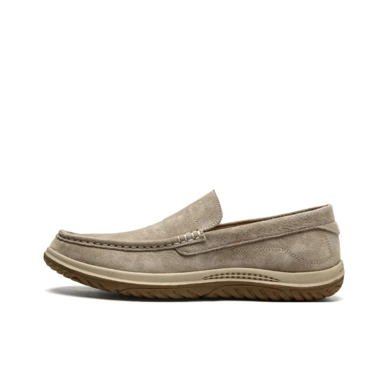 King Jinmai Men's Casual Shoes Men Low Top Gray/Sand-10