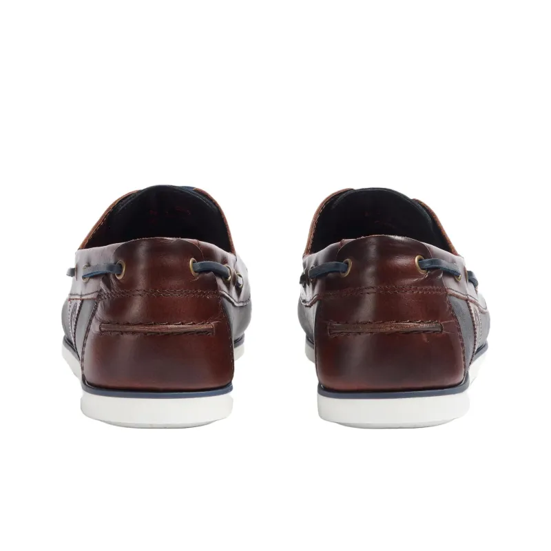 BARBOUR Wake Boat Shoes Men's Marine Blue-4