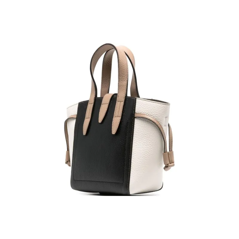 Furla Net Collection Calfskin Tote Bag Shopping Bag Handbags Mini Women's Black-4