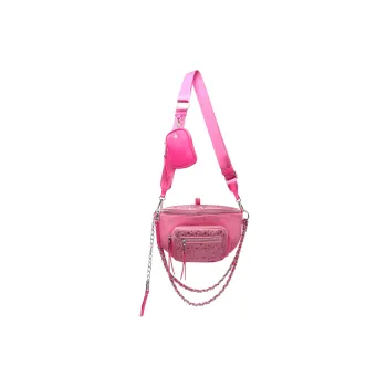 STEVE MADDEN Synthetic Fiber Shoulder Bag Crossbody Bag Women's Magenta