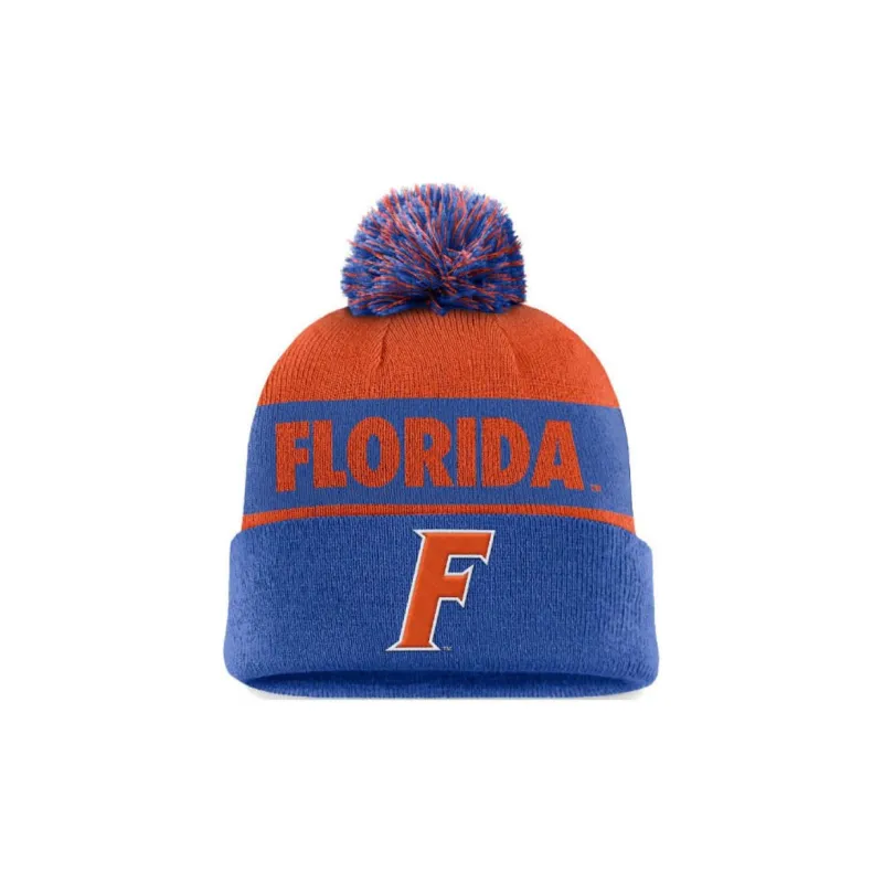Jordan Florida Gators Primetime Peak Men's Nike College Cuffed Pom Beanie-0