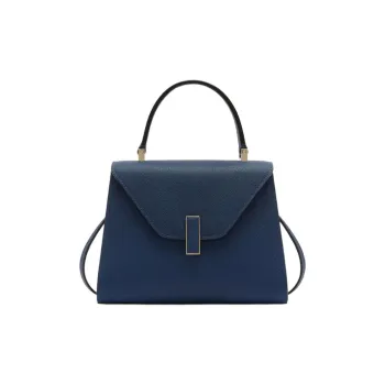 Valextra Iside Calfskin Shoulder Bag, Crossbody Bag, Handbag Mini Women's Sapphire Blue