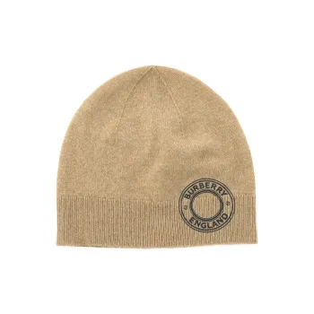 Burberry Logo Graphic Cashmere Blend Beanie