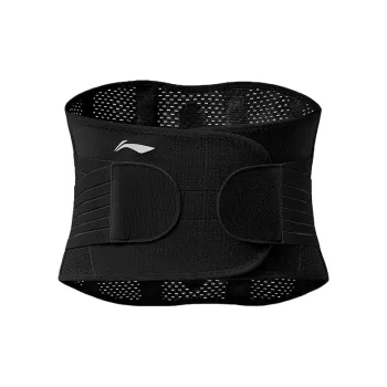 LiNing Back Support Braces Fitness Breathable Protective Compression Slip Resistant Polyester Elastane Unisex