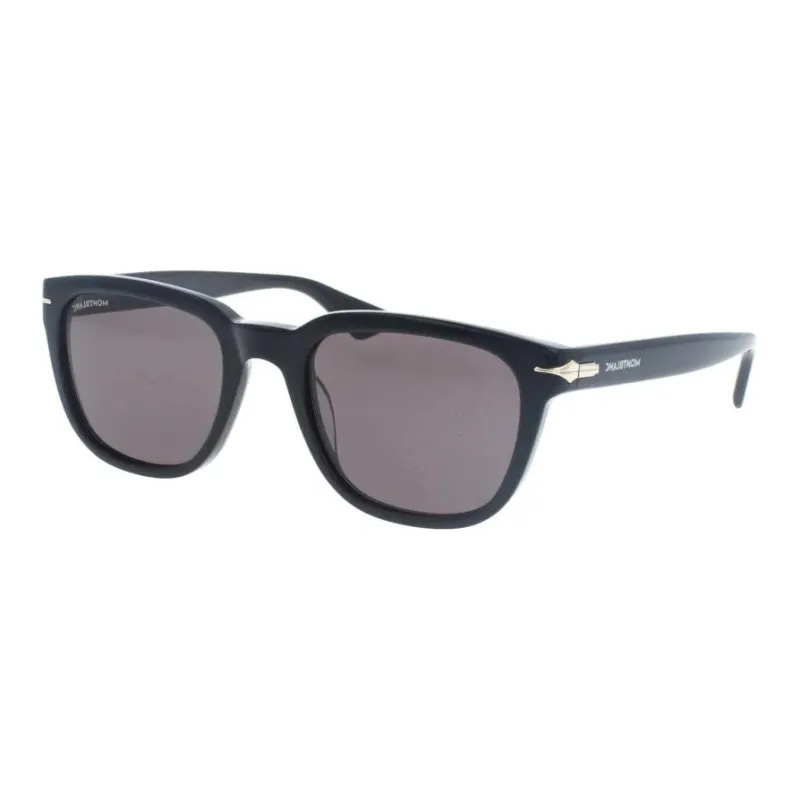 MONTBLANC Acetate Square Sunglasses Men's Black-0