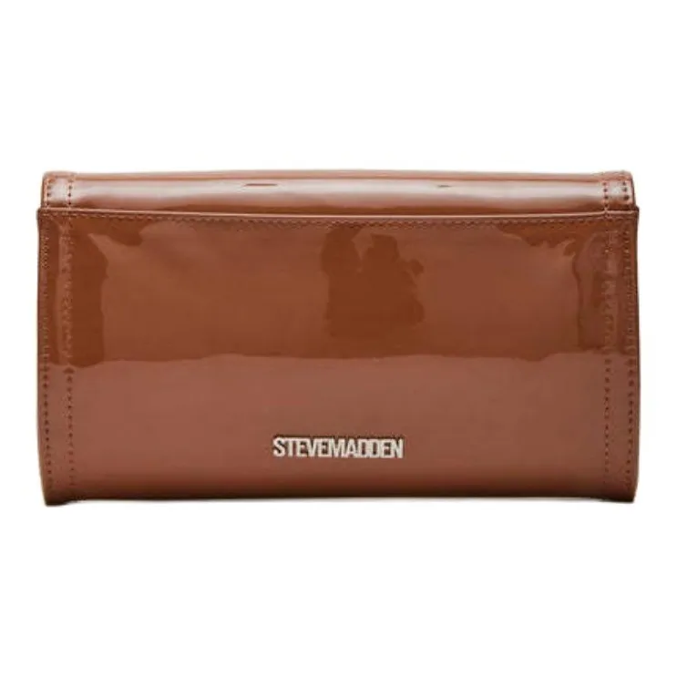 STEVE MADDEN Synthetic Material Clutch Women's Tan-1