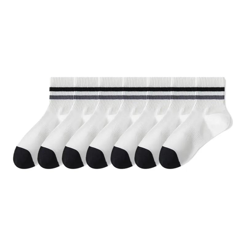 Lan Miao Mid Calf Socks Men's 7 Pack-10