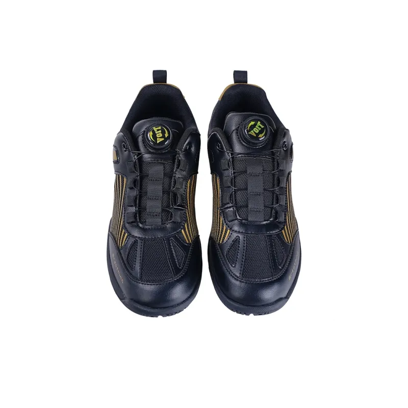 VOIT Wear resistant, Lightweight, Breathable, And Non slip. Low Top Training Shoes Unisex Black Gold-2