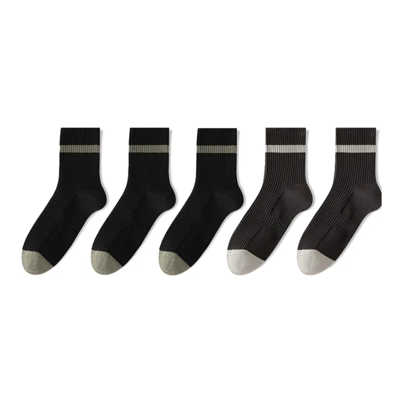 Lan Miao Mid Calf Socks Men's 5 Pack-8