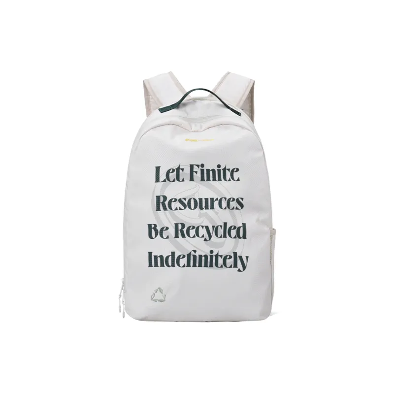 FINITE LOOP Fabric Backpack Regular Unisex Beige-0