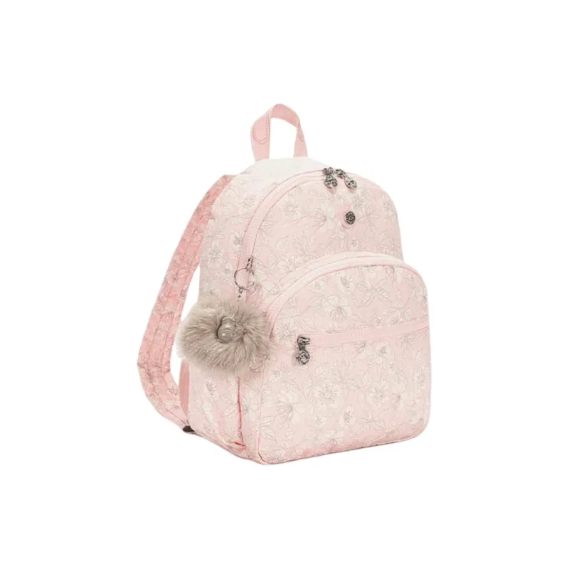 Kipling Polyester Backpack Medium Size Women's Cherry Blossom Pink-2