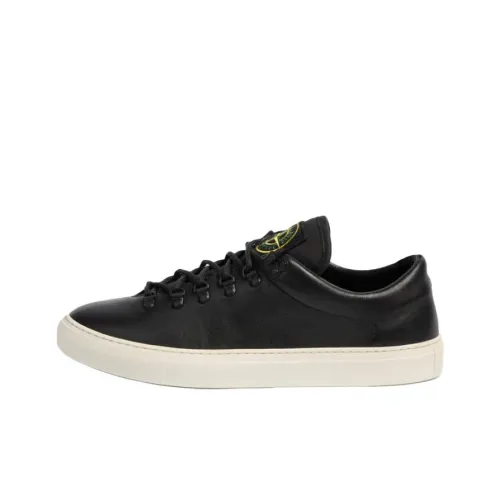 STONE ISLAND Skateboard Shoes Men Low-Top Black