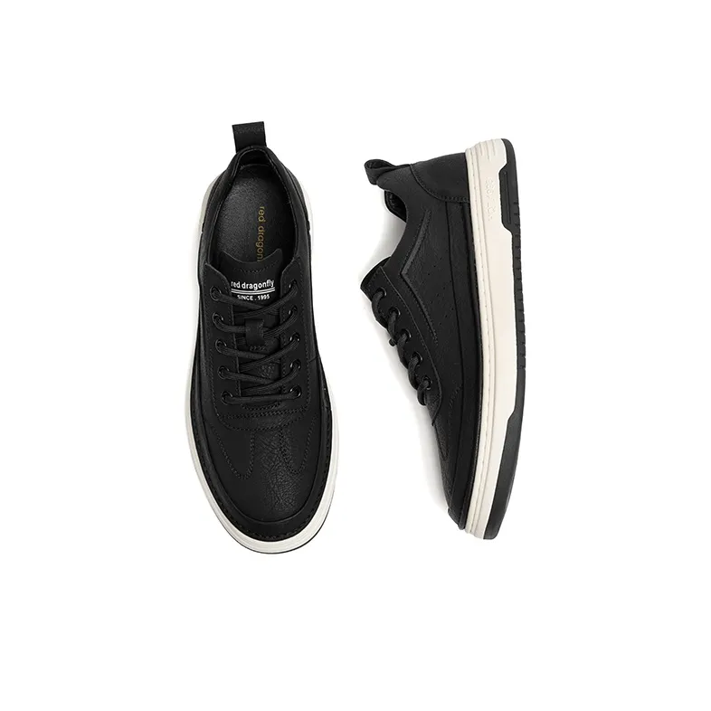 RED DRAGONFLY Height Increasing Wear Resistant Water Resistant Slip Resistant Low Top Skateboard Shoes Men's-2