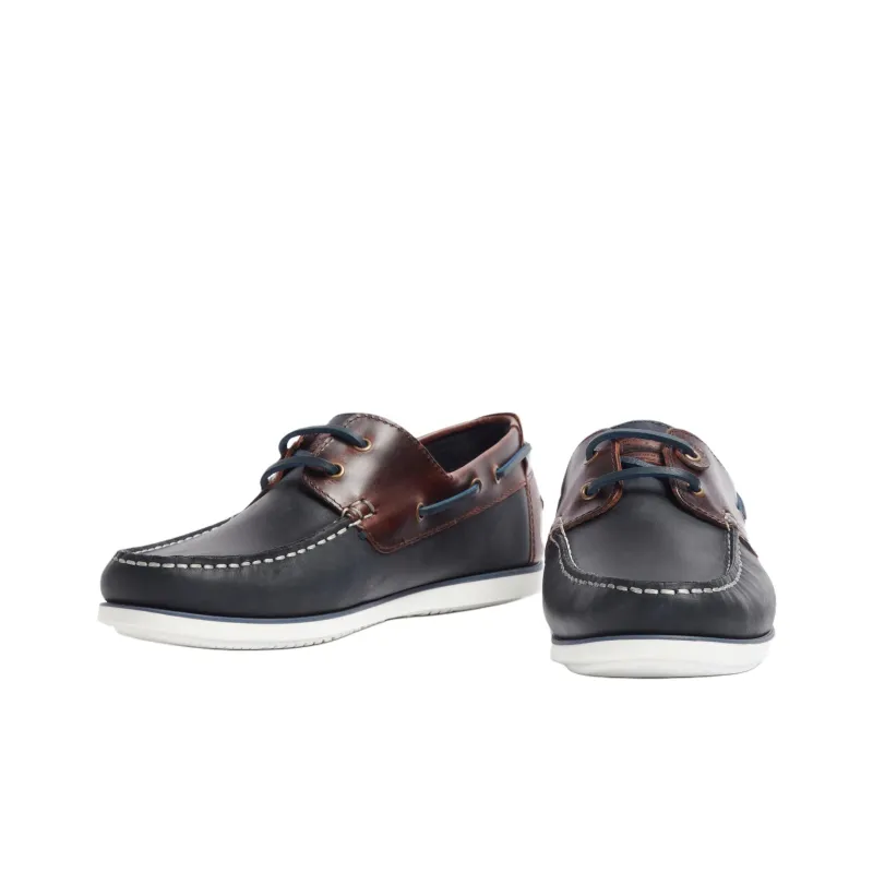 BARBOUR Wake Boat Shoes Men's Marine Blue-3