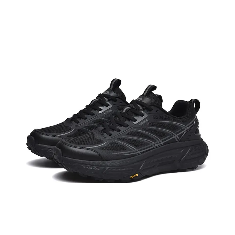 LOTTO Wild V2 Anti Slip Wear Resistant Low Top Outdoor Shoes Men's Black-1