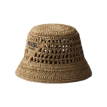 PRADA Logo embroidered Bucket Hat