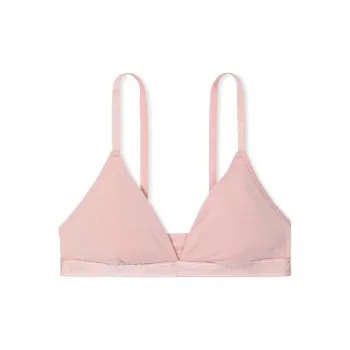 Victoria's Secret PINK Bralettes Tops Cotton Logo Triangle Bralette/LEC Bra Women's Chalk Rose