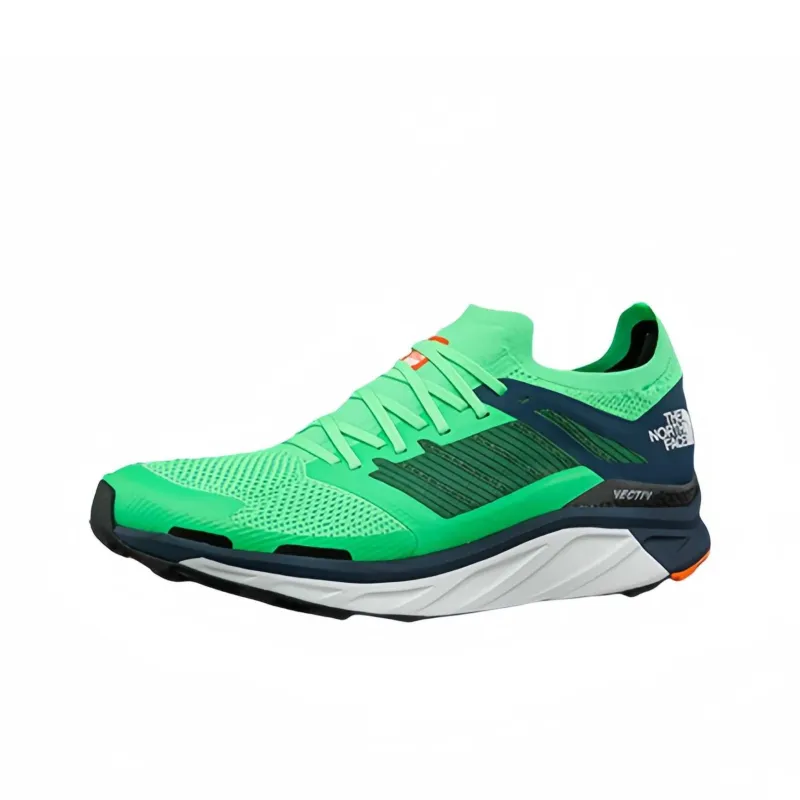 THE NORTH FACE Slip Resistant Low Top Trail Running Running Shoes Men's Green-1