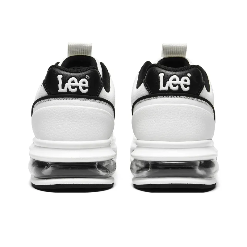 Lee Classic Air Cushion, White Sneakers Lightweight And Breathable Low Top Height Increasing Skateboard Shoes Men's-3