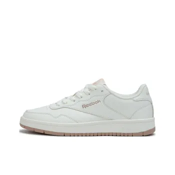 Reebok COURT 1000 Anti Slip Wear Resistant Low Top Skateboard Shoes Unisex White Pink
