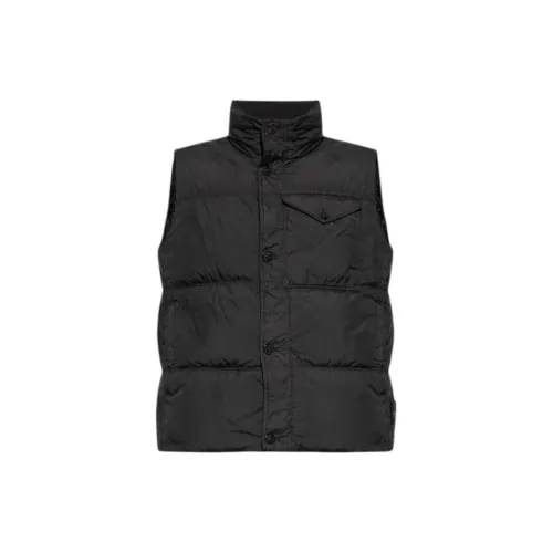 STONE ISLAND Vests Men Black