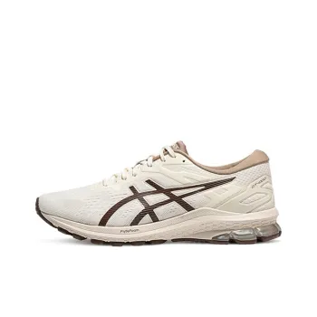 Asics GT 1000 10 Slip Resistant Breathable Rebound Low Top Running Shoes Men's White Brown