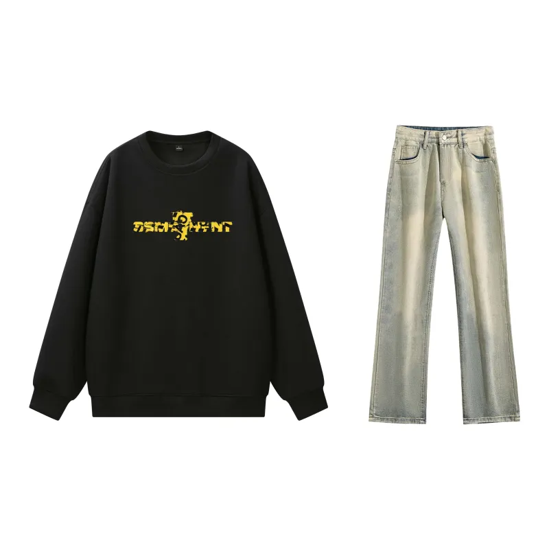 SUNSETMONENT Sweatshirt Set Unisex-28