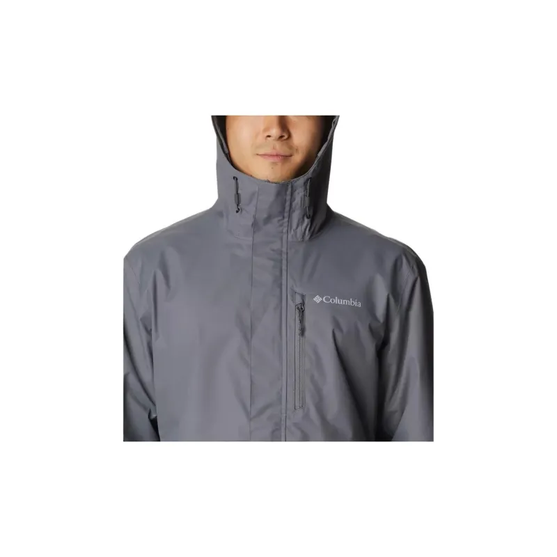 Columbia Hikebound Rain Jacket City Jackets Coats Men's Gray-3