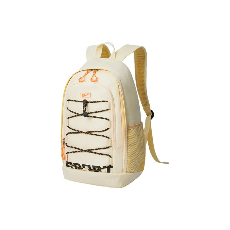 Warrior Fabric Backpack Large Size Unisex Black White-6